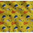 thumbnail image 1 of Soimoi Cotton Poplin Fabric Coral,Whale & Jellyfish Ocean Print Fabric by The Yard 56 Inch Wide, 1 of 7