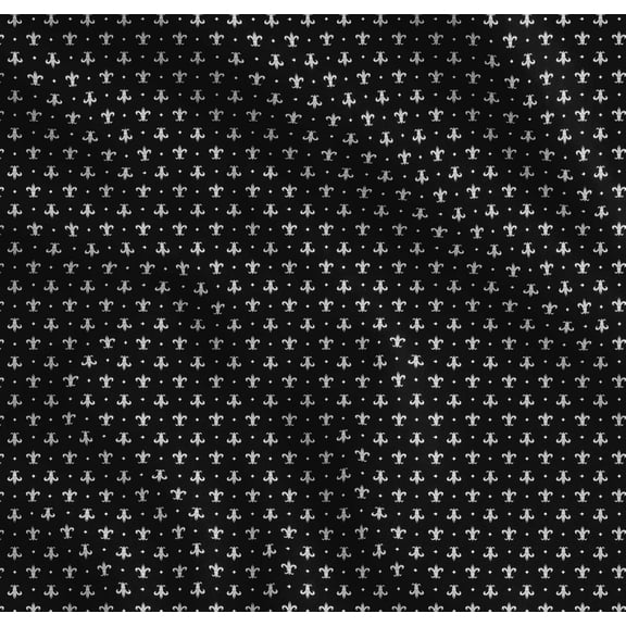 Soimoi Cotton Poplin Fabric Diamond & Fleur De Lis Damask Fabric Prints by Yard 56 Inch Wide