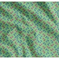 thumbnail image 1 of Soimoi Cotton Poplin Fabric Dot,Blue & Pink Flower Floral Print Fabric by Yard 56 Inch Wide, 1 of 7