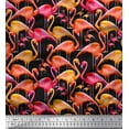 thumbnail image 1 of Soimoi Cotton Poplin Fabric Flamingo Bird Fabric Prints by Yard 42 Inch Wide, 1 of 3