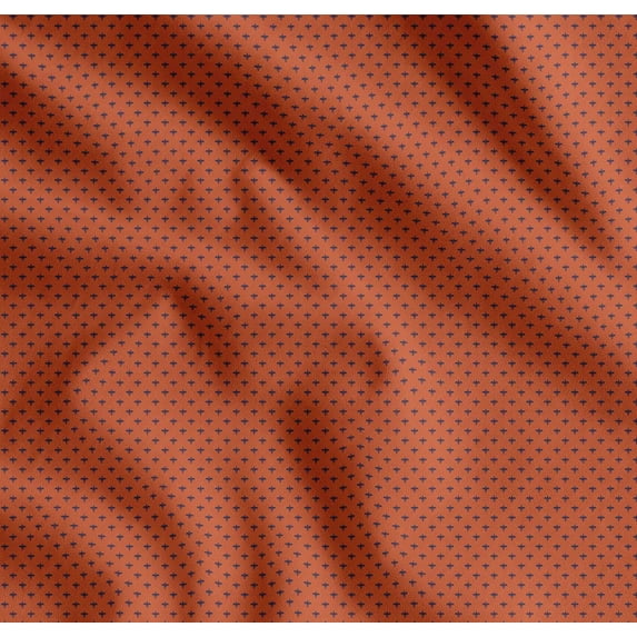 Soimoi Cotton Poplin Fabric Fleur De Lis Damask Shirting Print Fabric by Yard 56 Inch Wide