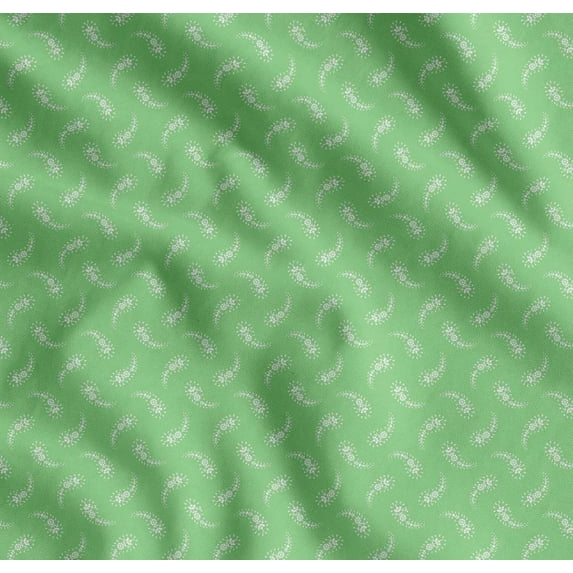 Soimoi Cotton Poplin Fabric Floral & Paisley Print Sewing Fabric Yard 42 Inch Wide