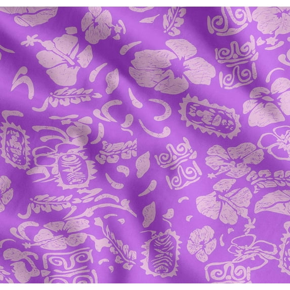 Soimoi Cotton Poplin Fabric Flower Artistic Print Fabric by The Yard 56 Inch Wide