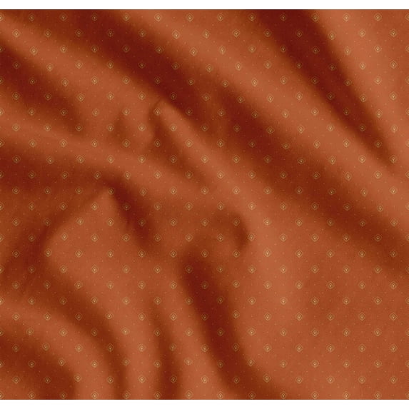 Soimoi Cotton Poplin Fabric Geometric & Ogee Small Printed Craft Fabric by The Yard 56 Inch Wide