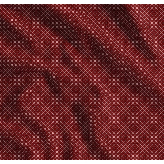 Soimoi Cotton Poplin Fabric Geometric Small Decor Fabric Printed Yard 56 Inch Wide