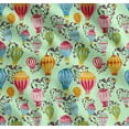 thumbnail image 1 of Soimoi Cotton Poplin Fabric Heart & Hot Air Balloon Holiday Fabric Prints by Yard 42 Inch Wide, 1 of 7