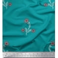 thumbnail image 1 of Soimoi Cotton Poplin Fabric Leaves & Floral Artistic Print Fabric by the Yard 42 Inch Wide, 1 of 3