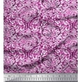 thumbnail image 1 of Soimoi Cotton Poplin Fabric Leaves & Floral Batik Print Fabric by Yard 42 Inch Wide, 1 of 1