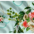 thumbnail image 1 of Soimoi Cotton Poplin Fabric Leaves & Ranunculus Floral Printed Craft Fabric by the Yard 42 Inch Wide, 1 of 7