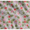 thumbnail image 1 of Soimoi Cotton Poplin Fabric Leaves,Rose & Peony Floral Decor Fabric Printed Yard 56 Inch Wide, 1 of 7