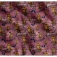 thumbnail image 1 of Soimoi Cotton Poplin Fabric Owl,Bat & Haunted House Halloween Print Fabric by the Yard 42 Inch Wide, 1 of 7