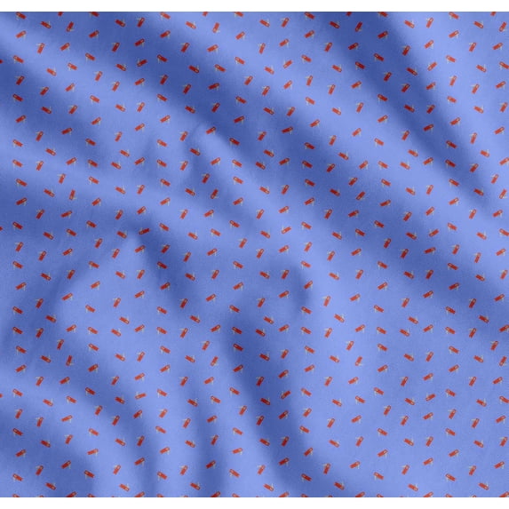 Soimoi Cotton Poplin Fabric Pocket Knife Shirting Decor Fabric Printed Yard 56 Inch Wide