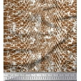 thumbnail image 1 of Soimoi Cotton Poplin Fabric Snake Animal Skin Printed Fabric 1 Yard 56 Inch Wide, 1 of 3