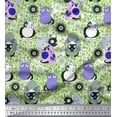 thumbnail image 1 of Soimoi Cotton Poplin Fabric Spiral,Floral & Cat Cartoon Printed Craft Fabric by The Yard 42 Inch Wide, 1 of 1