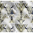 thumbnail image 1 of Soimoi Cotton Poplin Fabric Triangle & Animal Face Decor Fabric Printed Yard 42 Inch Wide, 1 of 7