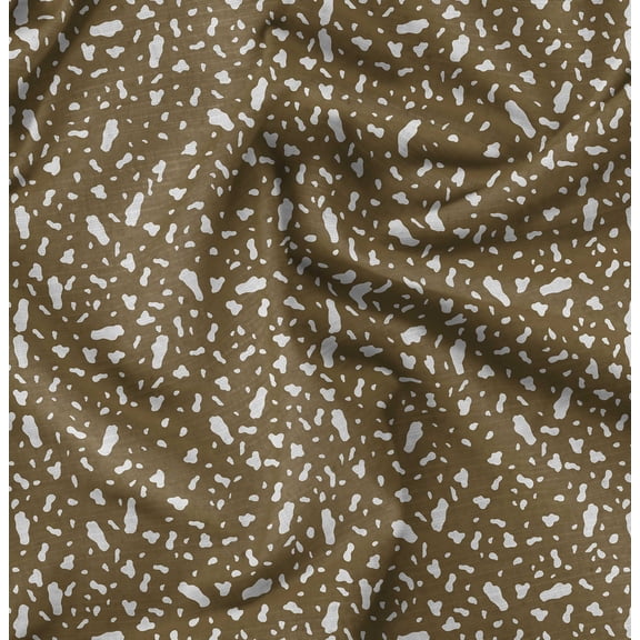 Soimoi Cotton Poplin Green Fabric - By the Yard - 42 Inch Wide - Abstracts Art Fabric - Contemporary and Unique Patterns for Creative Projects Printed Fabric