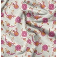 thumbnail image 1 of Soimoi Cotton Poplin White Fabric By the Yard - 42 Inch Wide - Florals, Leaves Print Fabric - Elegant & Beautiful Patterns for Fashion and Home Decor Printed Fabric, 1 of 6