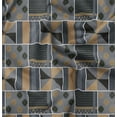 thumbnail image 1 of Soimoi Cotton Satin Spandex Gray Fabric By the Yard - 54 Inch Wide - African Tribal Material - Artistic and Modern Patterns for Various Uses Printed Fabric, 1 of 6