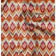 thumbnail image 1 of Soimoi Cotton Satin Spandex Orange Fabric By the Yard - 54 Inch Wide - Ikat Fabric - Elegant and Traditional Patterns for Stylish Creations Printed Fabric, 1 of 6