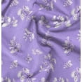 thumbnail image 1 of Soimoi Cotton Satin Spandex Purple Fabric By the Yard - 54 Inch Wide - Leaves Pattern Fabric - Botanical and Elegant Designs for Various Uses Printed Fabric, 1 of 6