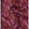 thumbnail image 1 of Soimoi Cotton Satin Spandex Red Fabric By the Yard - 54 Inch Wide - Leaves Pattern Fabric - Botanical and Elegant Designs for Various Uses Printed Fabric, 1 of 6
