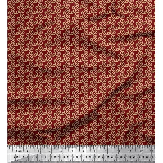 Soimoi Cotton Voile Fabric Abstracts Abstract Printed Craft Fabric by The Yard 56 Inch Wide