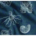 thumbnail image 1 of Soimoi Cotton Voile Fabric Animal Skin,Shell & Octopus Ocean Print Fabric by Yard 42 Inch Wide, 1 of 7