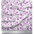 thumbnail image 1 of Soimoi Cotton Voile Fabric Artistic Floral Print Fabric by the Yard 42 Inch Wide, 1 of 3