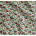 thumbnail image 1 of Soimoi Cotton Voile Fabric Artistic Floral & School Bus Kids Decor Fabric Printed Yard 42 Inch Wide, 1 of 7