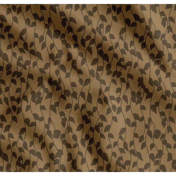 Soimoi Cotton Voile Fabric Artistic Leaves Fabric Prints By Yard 42 Inch Wide