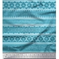 thumbnail image 1 of Soimoi Cotton Voile Fabric Aztec Geometric Print Fabric by The Yard 42 Inch Wide, 1 of 3