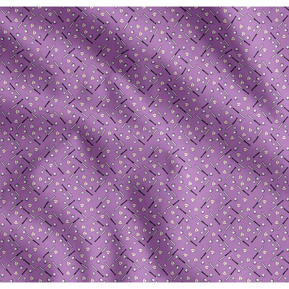 Soimoi Cotton Voile Fabric Baseball Sports Fabric Prints by Yard 56 Inch Wide