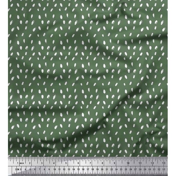 Soimoi Cotton Voile Fabric Brush Stroke Abstract Print Fabric by the Yard 42 Inch Wide