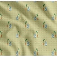 thumbnail image 1 of Soimoi Cotton Voile Fabric Carrot & Rabbit Dots Print Fabric by Yard 56 Inch Wide, 1 of 7
