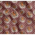 thumbnail image 1 of Soimoi Cotton Voile Fabric Check & Tiger Face Animal Printed Craft Fabric by the Yard 42 Inch Wide, 1 of 7