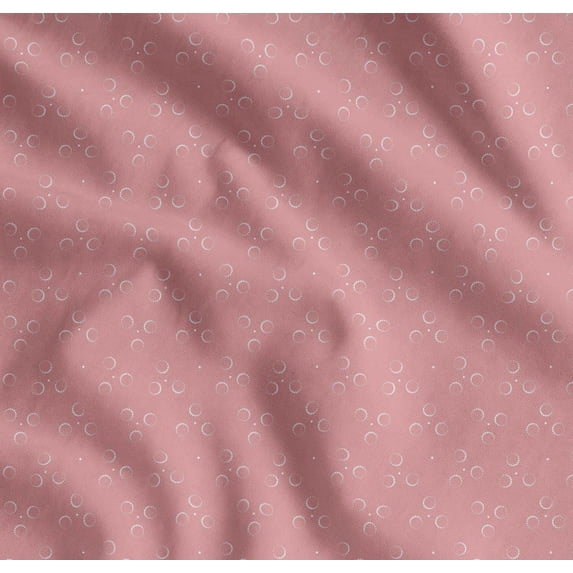 Soimoi Cotton Voile Fabric Circle & Dots Print Sewing Fabric Yard 42 Inch Wide
