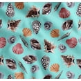 thumbnail image 1 of Soimoi Cotton Voile Fabric Colorful Shells Ocean Print Fabric by Yard 42 Inch Wide, 1 of 7