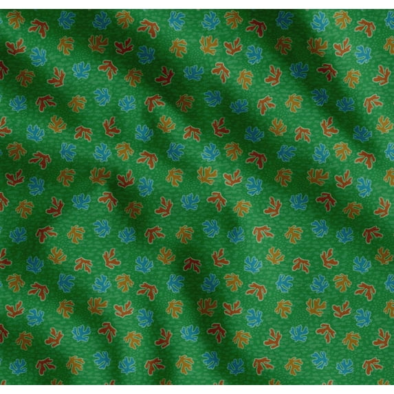 Soimoi Cotton Voile Fabric Coral Ocean Decor Fabric Printed Yard 56 Inch Wide