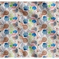 thumbnail image 1 of Soimoi Cotton Voile Fabric Coral,Starfish & Sea Shell Ocean Print Fabric by Yard 56 Inch Wide, 1 of 7