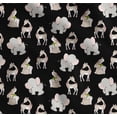 thumbnail image 1 of Soimoi Cotton Voile Fabric Deer,Elephant & Rabbit Kids Printed Craft Fabric by the Yard 42 Inch Wide, 1 of 7