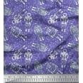 thumbnail image 1 of Soimoi Cotton Voile Fabric Dot & Astronaut Galaxy Decor Fabric Printed Yard 42 Inch Wide, 1 of 1
