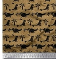 thumbnail image 1 of Soimoi Cotton Voile Fabric Dot,Tree & Dinosaur Jungle Print Sewing Fabric Yard 42 Inch Wide, 1 of 1