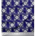 thumbnail image 1 of Soimoi Cotton Voile Fabric Floral Block Print Sewing Fabric Yard 42 Inch Wide, 1 of 3
