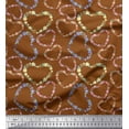 thumbnail image 1 of Soimoi Cotton Voile Fabric Floral & Heart Print Sewing Fabric Yard 42 Inch Wide, 1 of 3