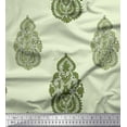 thumbnail image 1 of Soimoi Cotton Voile Fabric Floral & Paisley Block Decor Fabric Printed Yard 56 Inch Wide, 1 of 3