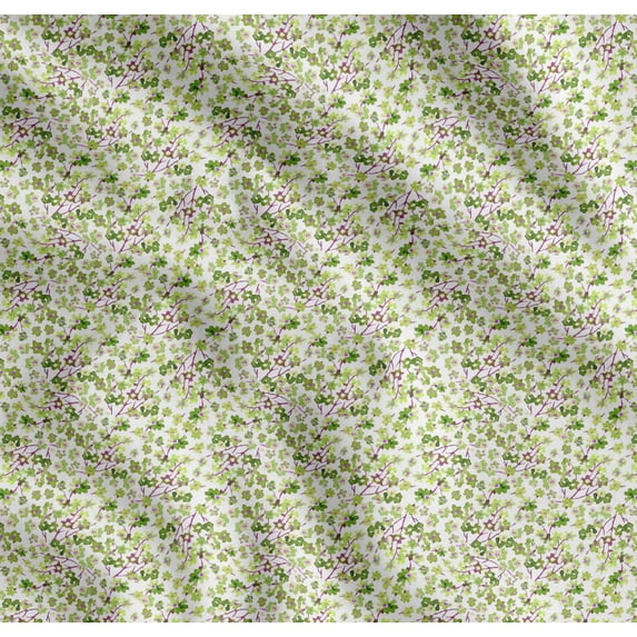 Soimoi Cotton Voile Fabric Floral Shirting Print Fabric by The Yard 42 Inch Wide