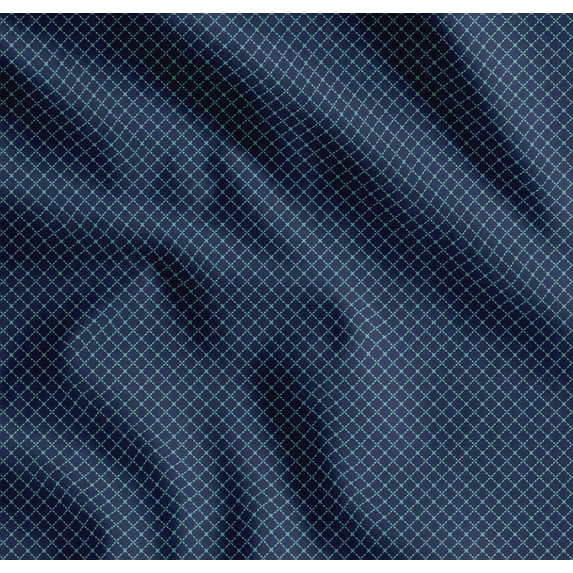 Soimoi Cotton Voile Fabric Geometric Shirting Decor Fabric Printed Yard 42 Inch Wide