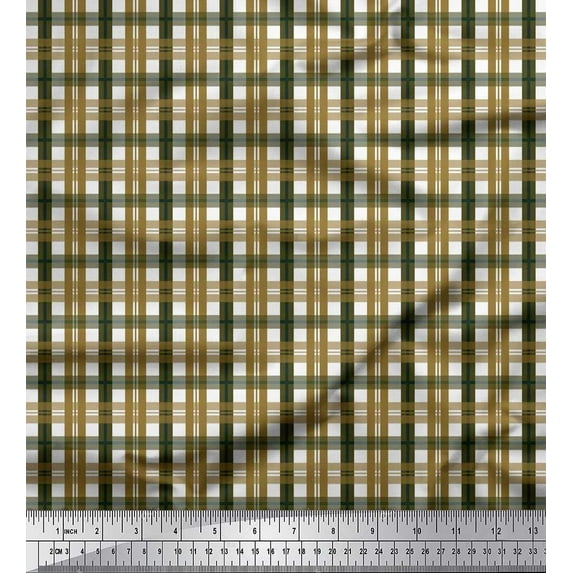 Soimoi Cotton Voile Fabric Gingham Check Fabric Prints By Yard 56 Inch Wide