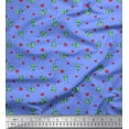thumbnail image 1 of Soimoi Cotton Voile Fabric Heart & Pizza Slice Food Printed Craft Fabric by The Yard 56 Inch Wide, 1 of 1