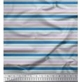 thumbnail image 1 of Soimoi Cotton Voile Fabric Horizontal Stripe Fabric Prints by Yard 42 Inch Wide, 1 of 3